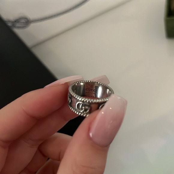 gucci double g silver ring - Picture 3 of 5